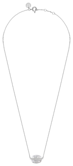 Morganne Bello Grey Moonstone + Diamonds White Gold Aurore Necklace
