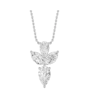 Gaia Luxe Fashion 18k White Gold Lab-Grown Diamond Pendant