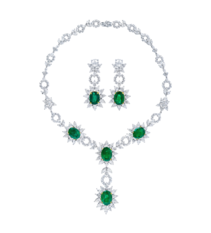 Kallista High Jewellery Diamond and Emerald Set