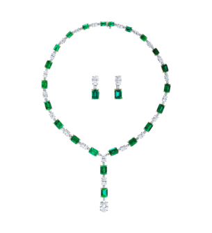 Kallista High Jewellery Diamond and Emerald Necklace