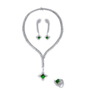 Kallista High Jewellery Diamond and Emerald Set