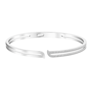 Alif White Gold Diamond Bangle