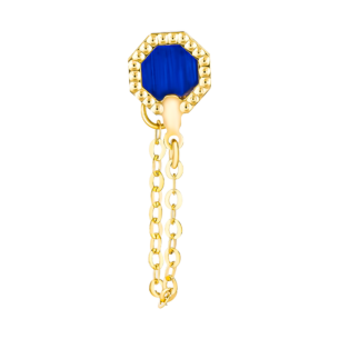 Amelia Marrakesh 18k Yellow Gold Earrings with Blue Mother of Pearl