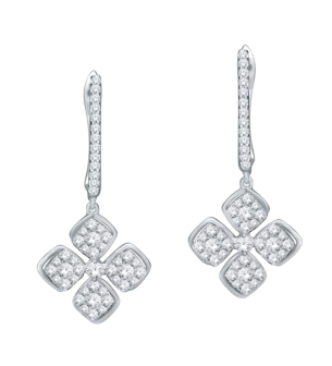 Ananya Alyssa 18k White Gold Diamond Earring