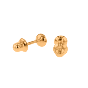 Children's Jewellery Ara Diamond Earrings With Coquelicot Enamel 