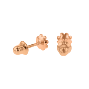 Children's Jewellery Ara Diamond Earring Rose Gold Flower Earrings Eight Petals 