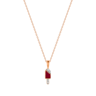 Children's Jewellery Ara Diamond Rose Gold Ice Pop Necklace
