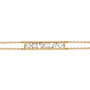 Aerial 18k Yellow Gold Diamond Bracelet