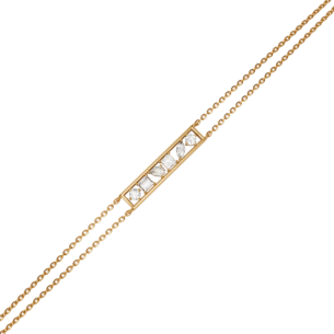 Aerial 18k Yellow Gold Diamond Bracelet