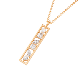 Aerial 18k Yellow Gold Diamond Pendant Chain