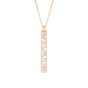 Aerial 18k Yellow Gold Diamond Pendant Chain