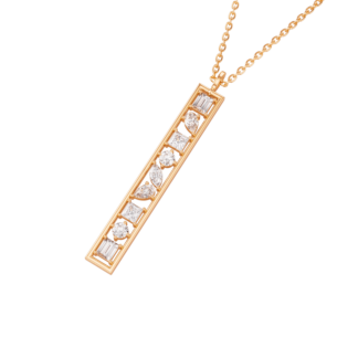 Aerial 18k Yellow Gold Diamond Pendant Chain