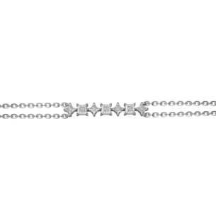 Aerial 18k White Gold Diamond Bracelet