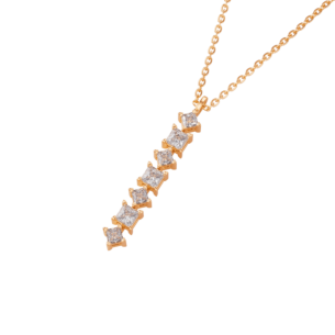 Aerial 18k Yellow Gold Diamond Pendant Chain
