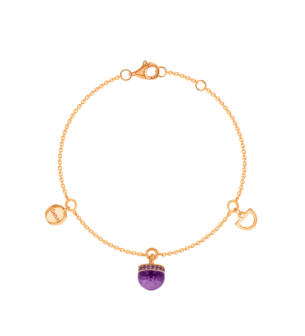 Dome Nobel Amethyst Bracelet  
