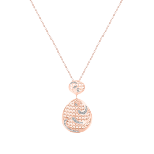 Jal Shining Waves 18K Rose Gold Pendant